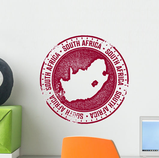 South Africa Country Stamp Wall Decal