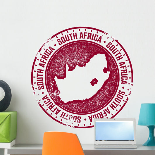 South Africa Country Stamp Wall Decal
