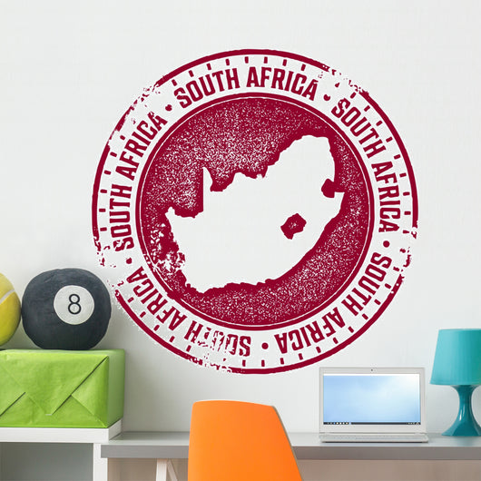 South Africa Country Stamp Wall Decal