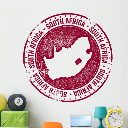 South Africa Country Stamp Wall Decal