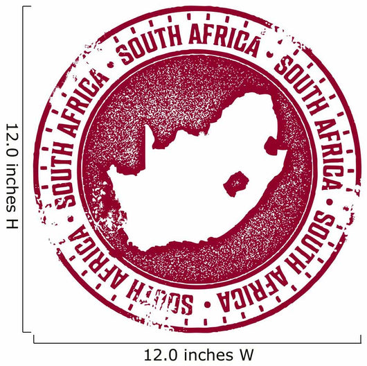 South Africa Country Stamp Wall Decal