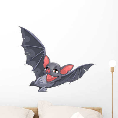 Bat Wall Decal shown on a wall