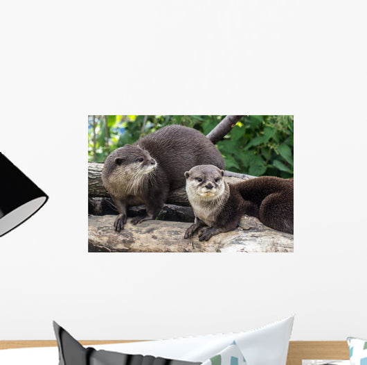 Two Otters up Wall Decal