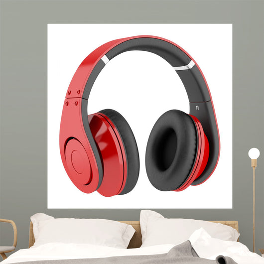 Red and Black Wireless Wall Decal