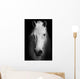 White Horses Black and Wall Decal