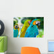 Blue Macaw Parrots Wall Decal