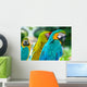 Blue Macaw Parrots Wall Decal