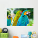 Blue Macaw Parrots Wall Decal