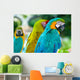 Blue Macaw Parrots Wall Decal