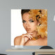 Beautiful Girl with Golden Wall Decal