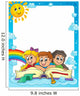 Frame with Pupil Theme Wall Decal
