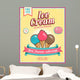 Vintage Ice Cream Poster Wall Decal