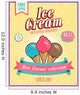 Vintage Ice Cream Poster Wall Decal