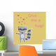 Cute Raccoon Vintage Wall Decal