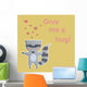 Cute Raccoon Vintage Wall Decal