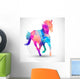 Abstract Horse Geometric Shapes Wall Decal