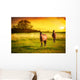 Horses Sunset Wall Decal
