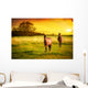 Horses Sunset Wall Decal