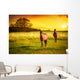 Horses Sunset Wall Decal