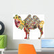 Camel Ethnic Patterns Wall Decal