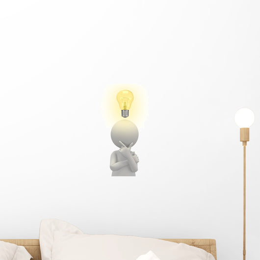 Lightbulb Idea Wall Decal