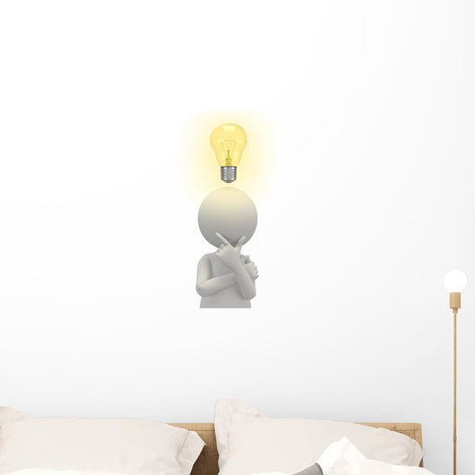 Lightbulb Idea Wall Decal