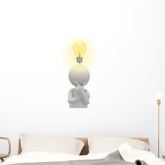Lightbulb Idea Wall Decal