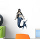CG Blue Mermaid Wall Decal