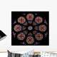 Rose Window Stained Glass Mini Wall Decal