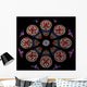 Rose Window Stained Glass Mini Wall Decal