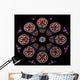 Rose Window Stained Glass Mini Wall Decal