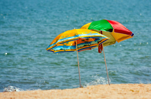 Beach Umbrellas Sea Wall Decal