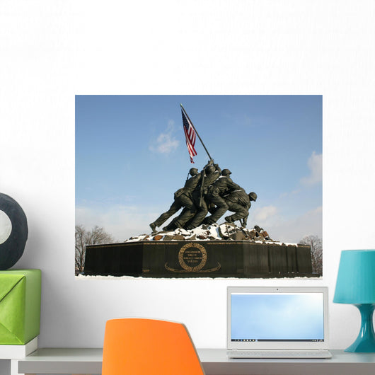 Iwo Jima Memorial with Wall Decal