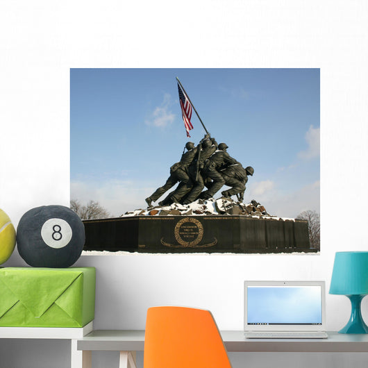 Iwo Jima Memorial with Wall Decal