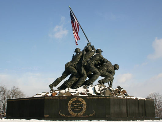 Iwo Jima Memorial with Wall Decal