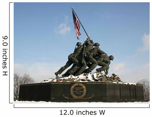 Iwo Jima Memorial with Wall Decal
