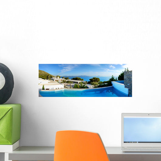 Panorama Sea Swimming Pool Wall Decal Panoramic Wall Decal
