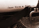Old Typewriter Focus Text Wall Decal
