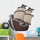Vector Illustration Pirate Ship Wall Decal