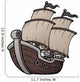 Vector Illustration Pirate Ship Wall Decal