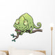 Vector Illustration Cartoon Chameleon Wall Decal