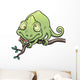 Vector Illustration Cartoon Chameleon Wall Decal