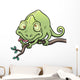 Vector Illustration Cartoon Chameleon Wall Decal