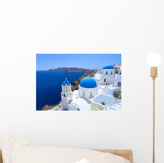 White Architecture Oia Village Wall Decal