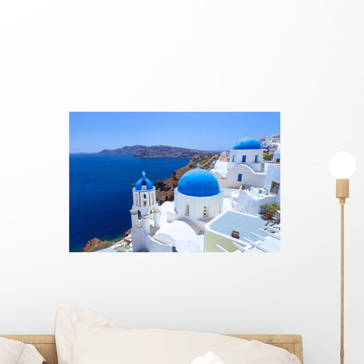 White Architecture Oia Village Wall Decal