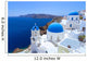White Architecture Oia Village Wall Decal