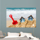 Beach Huts and Toys Wall Decal