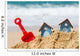 Beach Huts and Toys Wall Decal