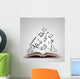 Opened Book Wall Decal