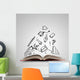 Opened Book Wall Decal